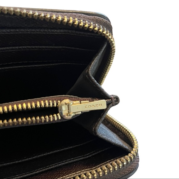 Coach Monogram Large Accordion Zip Wallet - Picture 7 of 7